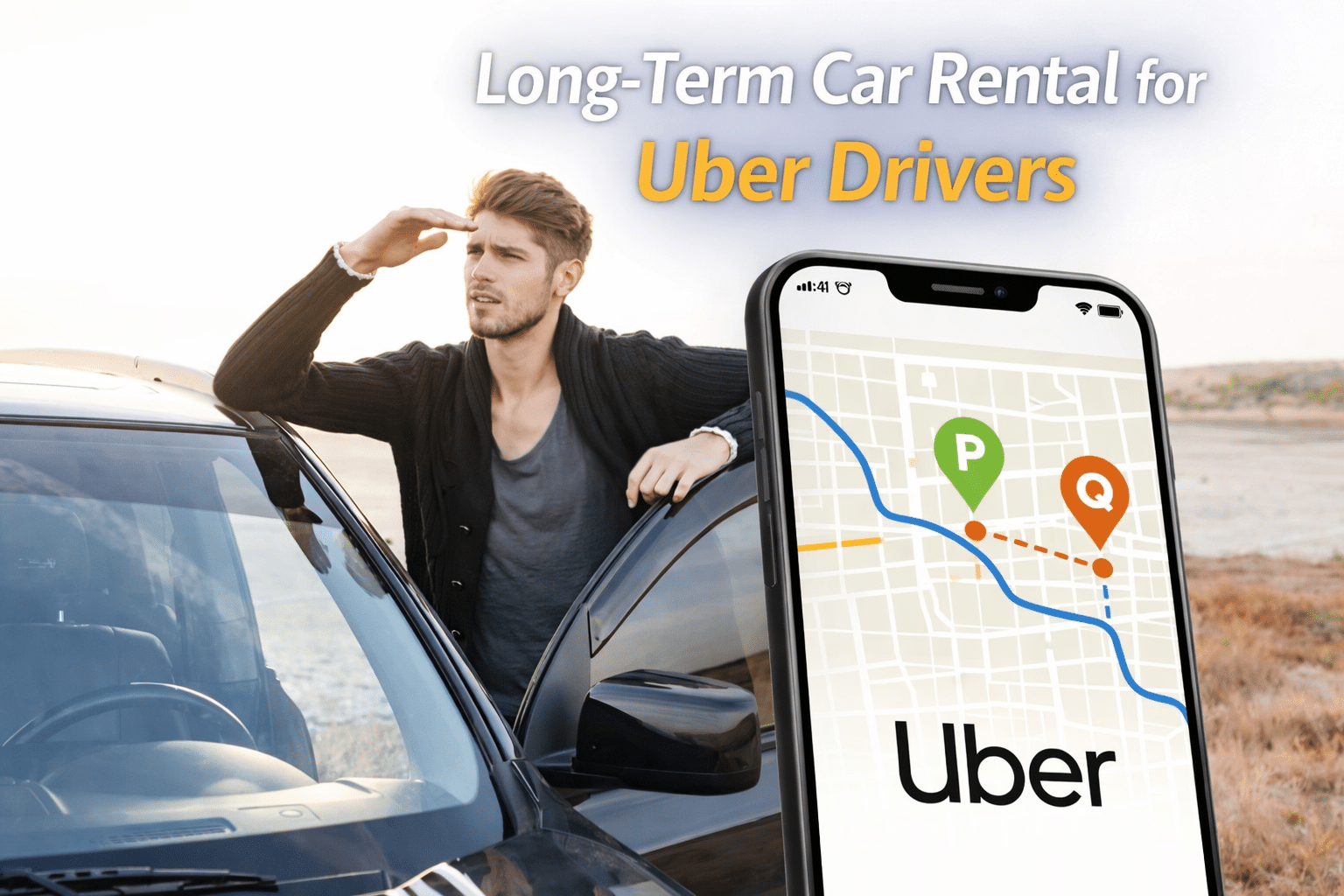 long term car rental for Uber drivers